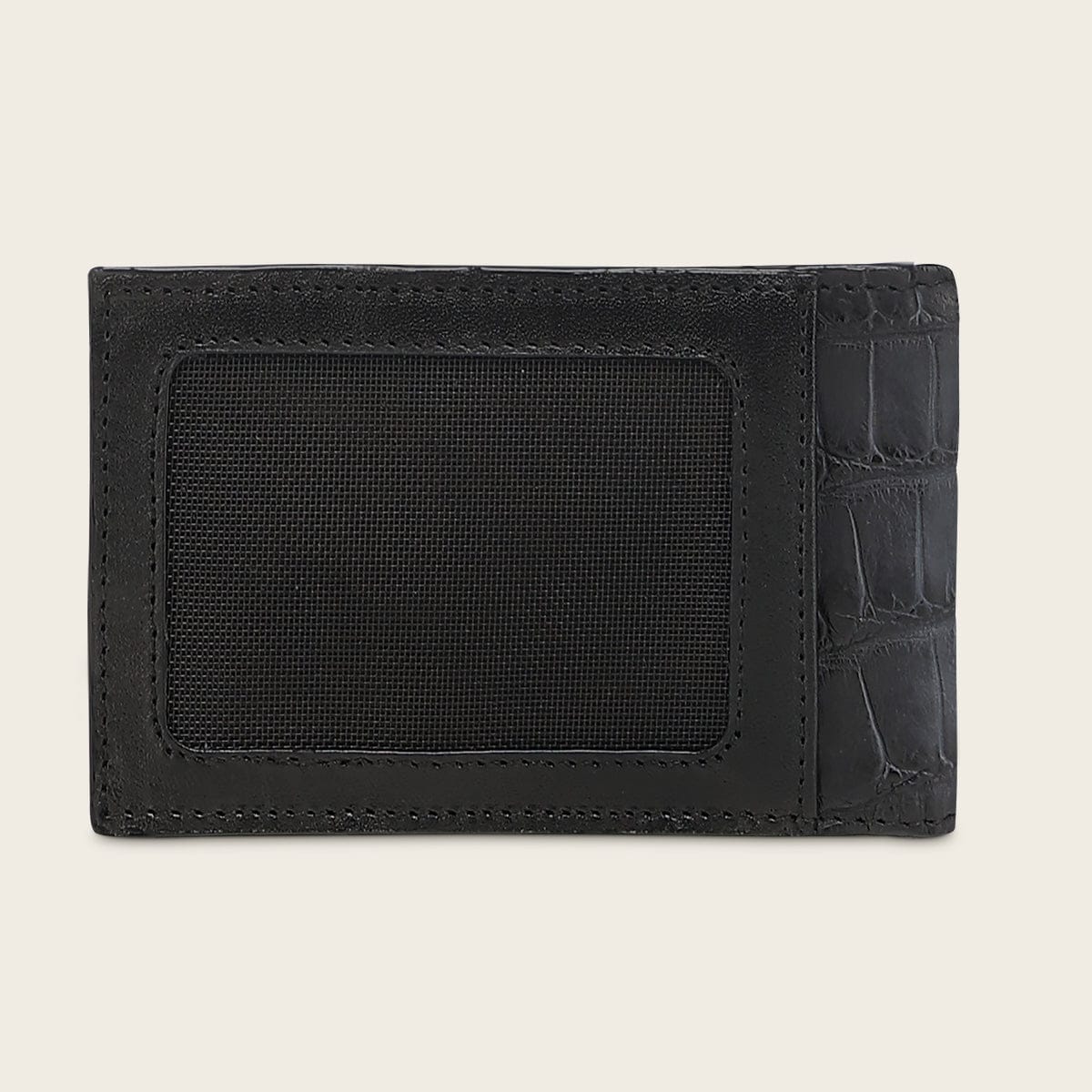 Cartera Cuadra Alligator Blue Dominion
