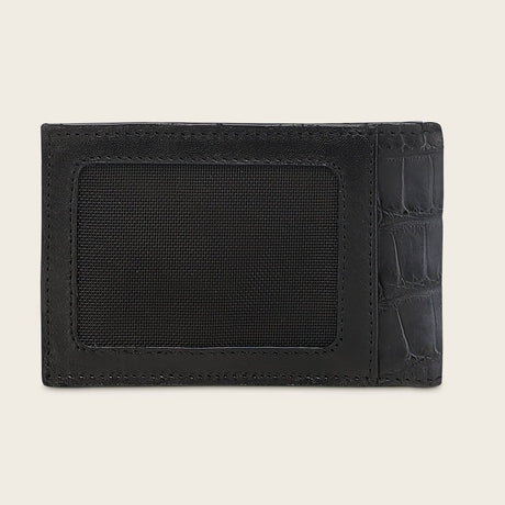 Cartera Cuadra Alligator Blue Dominion