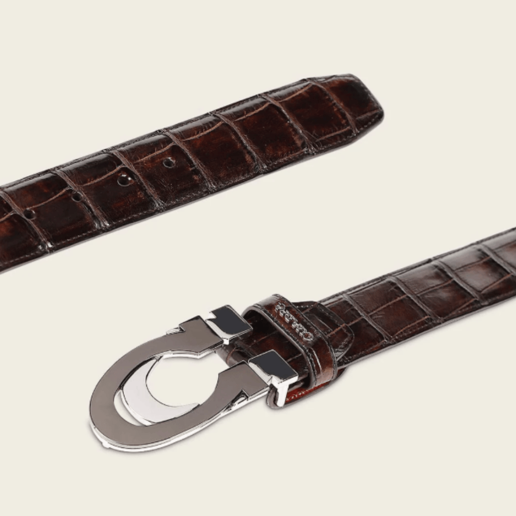 Cinturón Gran Duque Alligator Chocolate