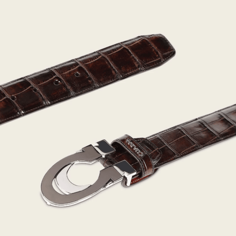 Cinturón Gran Duque Alligator Chocolate
