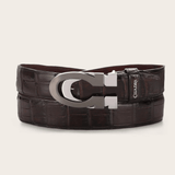 Cinturón Gran Duque Alligator Chocolate