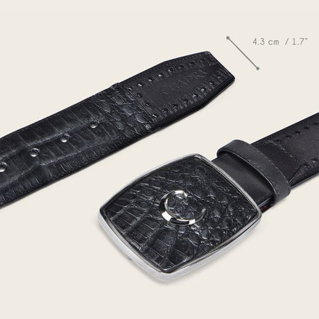 Cinto Cuadra Acero Negro