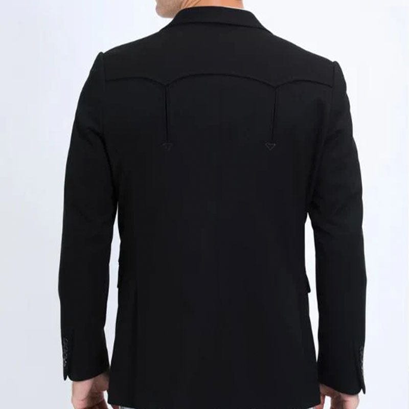 Saco Vaquero Doble Boton Negro