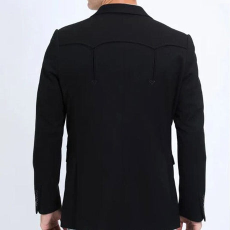 Saco Vaquero Doble Boton Negro