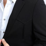 Saco Vaquero Doble Boton Negro