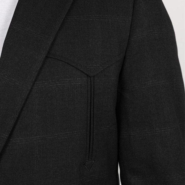 Platini Western Sport Blazer – Dark Charcoal