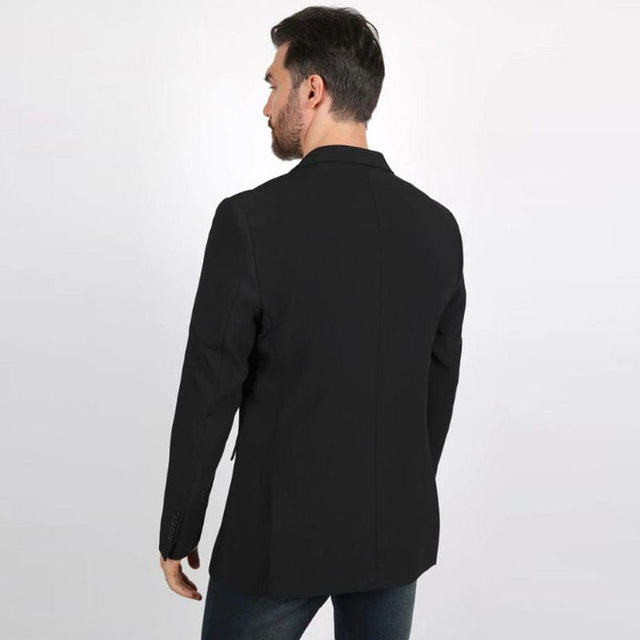 Platini Modern Fit Stretch Date Noche Western Blazer – Black