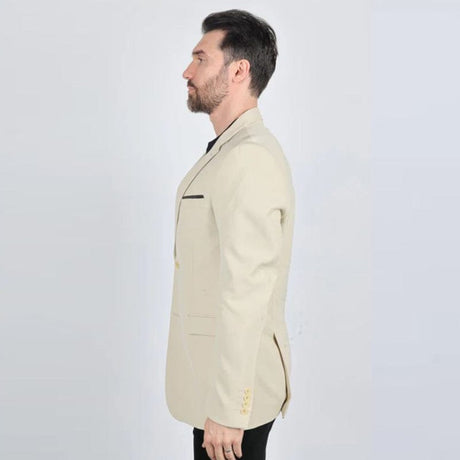 Saco Vaquero Modern Fit Stretch Date Noche Beige