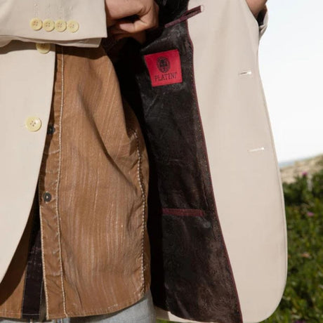 Saco Vaquero Modern Fit Stretch Date Noche Beige