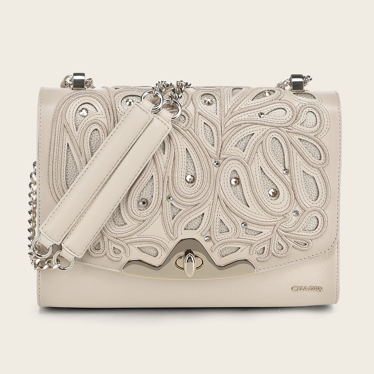Bolso Cuadra Taupe Arabella