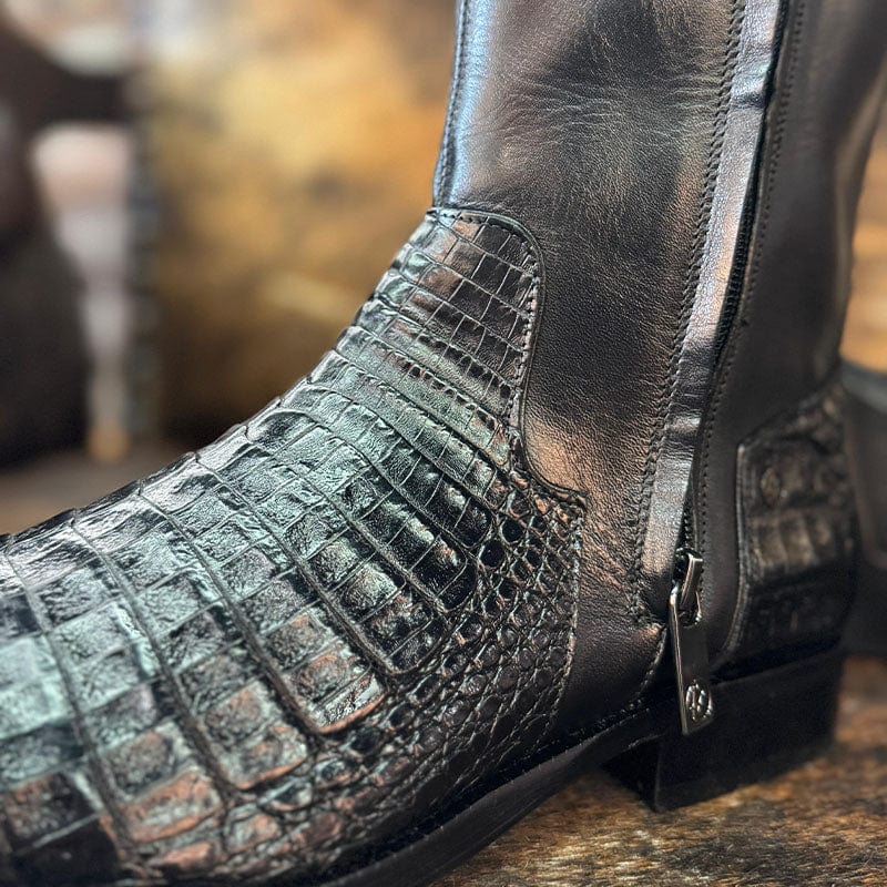 Botin Franco Milano Black Doble Cierre