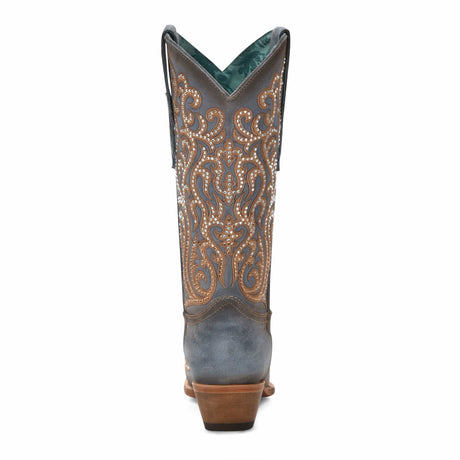 Bota Casual Blue / Honey Embroidery & Crystals