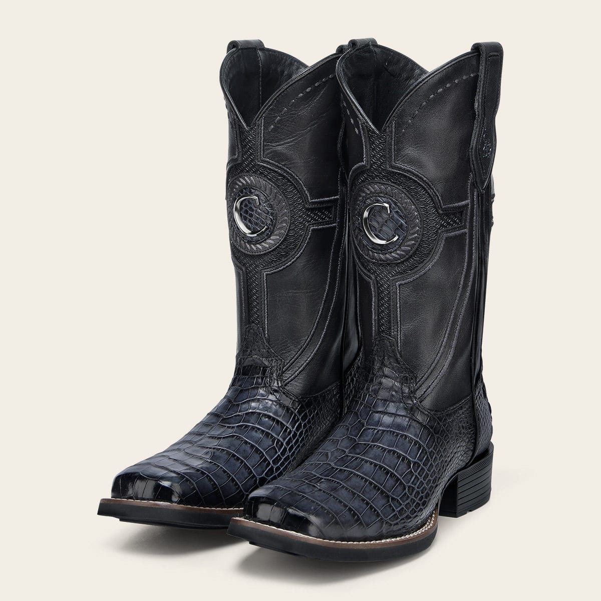 Bota Vaquera Cuadra Rastro Azul