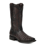 Bota vaquera Cuadra Insignia Caimán Chocolate – vista lateral