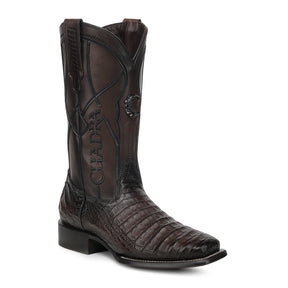 Bota vaquera Cuadra Insignia Caimán Chocolate – vista lateral