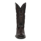 Bota vaquera Cuadra Insignia Caimán Chocolate – vista frontal