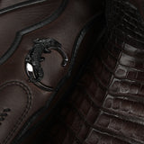 Bota vaquera Cuadra Insignia Caimán Chocolate – detalle