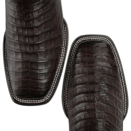 Bota vaquera Cuadra Insignia Caimán Chocolate – punta