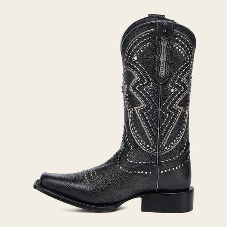 Bota Vaquera Rodeo Bovino Negra