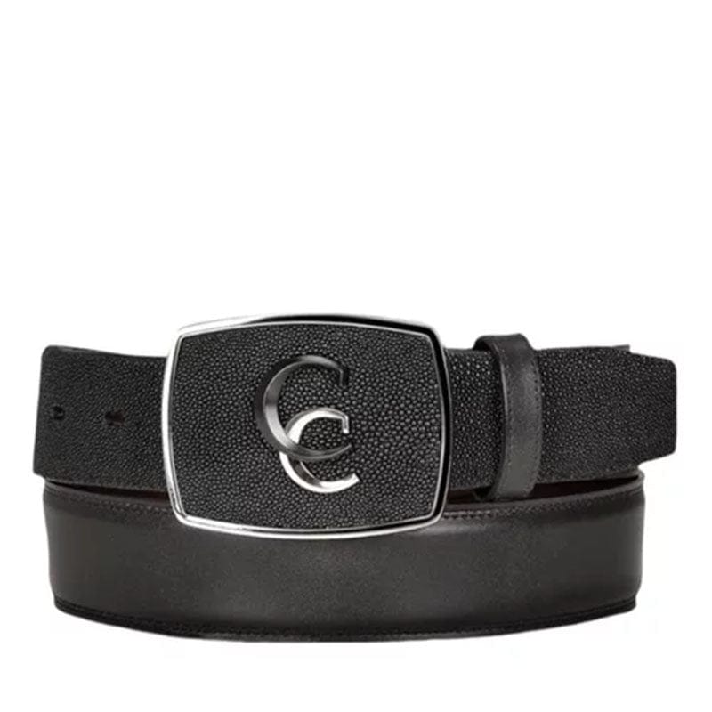 Cinturon Mantarraya Negro CV496MA Para Hombre Cuadra – Botines