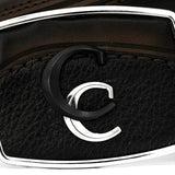 Cinturon Cuadra Venado Italiano Negro