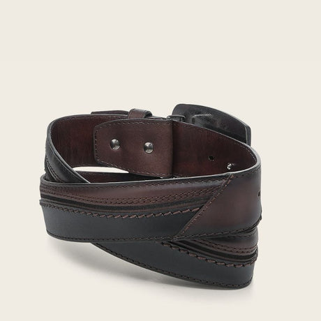 Cinturon Cuadra Venado Italiano Negro