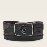 Cinturon Cuadra Venado Italiano Negro