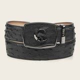 Cinturón Cuadra Black Feral Ostrich Legacy