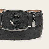 Cinturón Cuadra Black Feral Ostrich Legacy