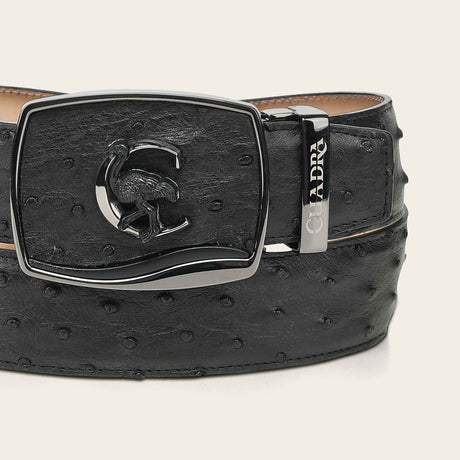 Cinturón Cuadra Black Feral Ostrich Legacy