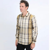 Camisa Platini Patrones Beige/Amarillo