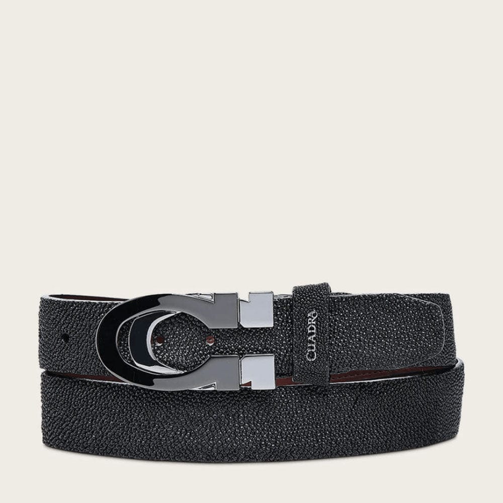 Cinturon Cuadra Perlas Negras