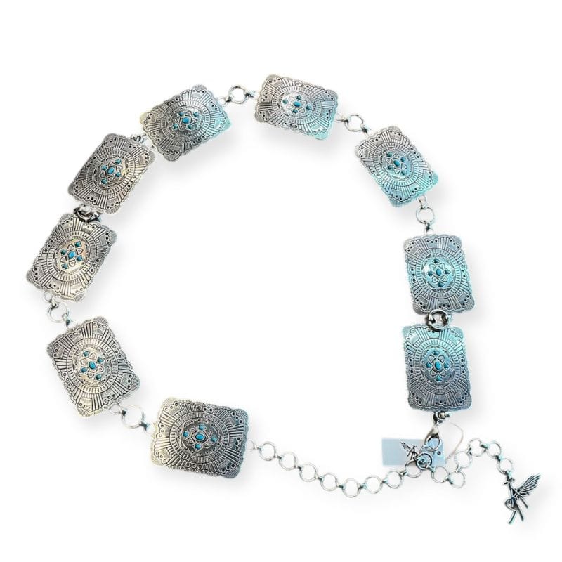 Cinturon Southwest Conchos Turquesa