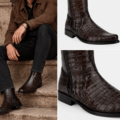 Bota Cuadra Caimán Gran Patrón Café