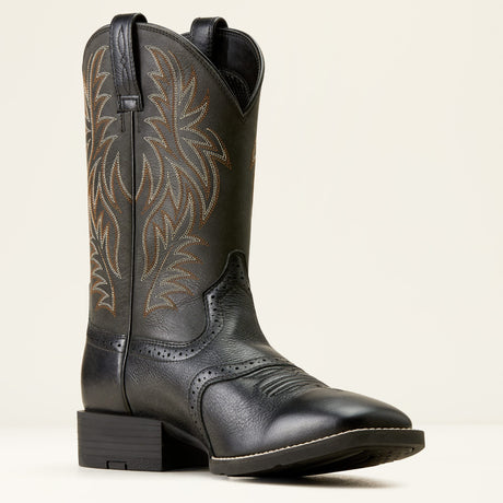 Bota vaquera Ariat Sport Western Wide Square Toe Black Deertan – vista interior