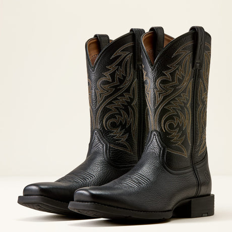 Bota vaquera Ariat Sport Herdsman Black Deertan – par