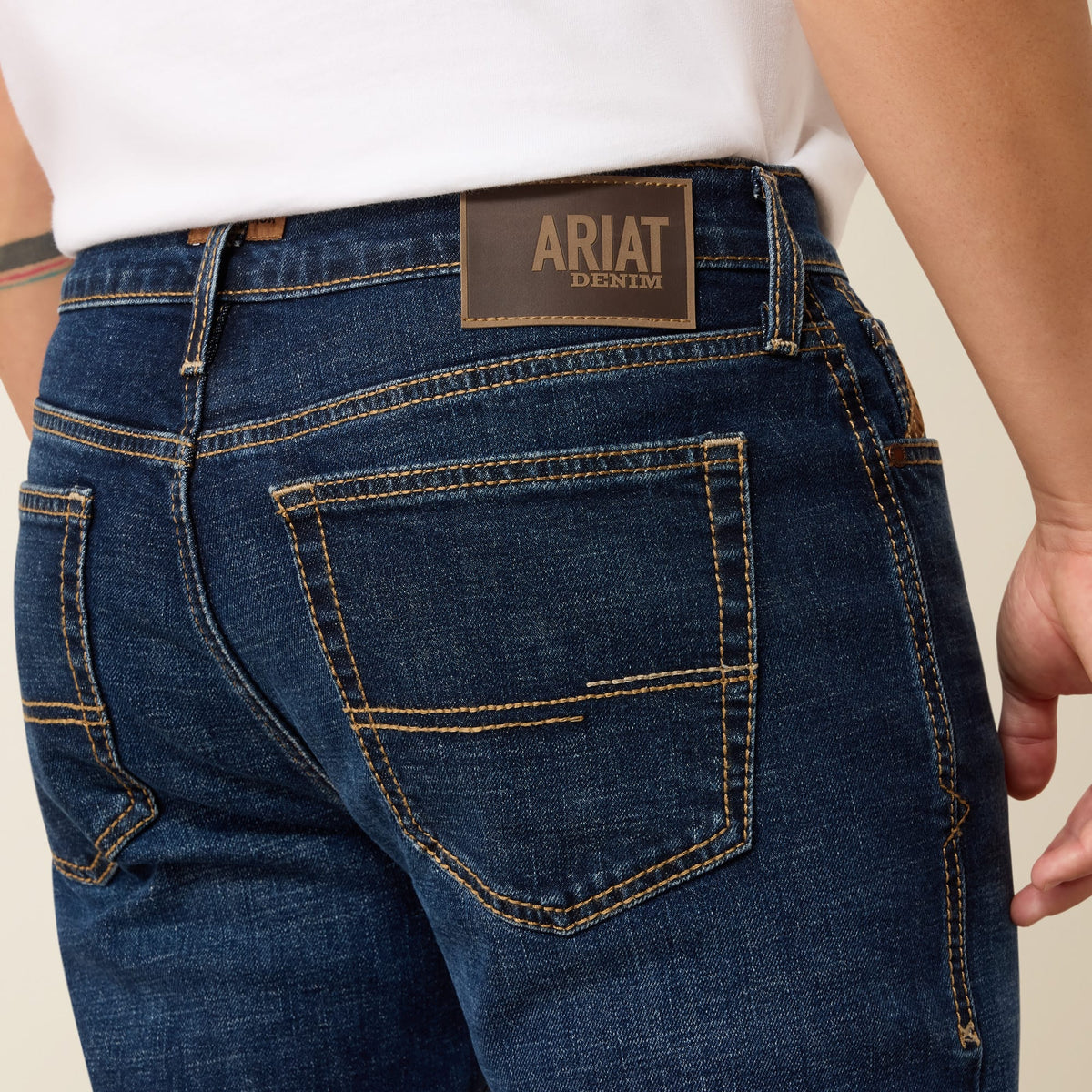 Pantalón vaquero Ariat M8 Slim Taper lavado Kyle para hombre – detalle 2