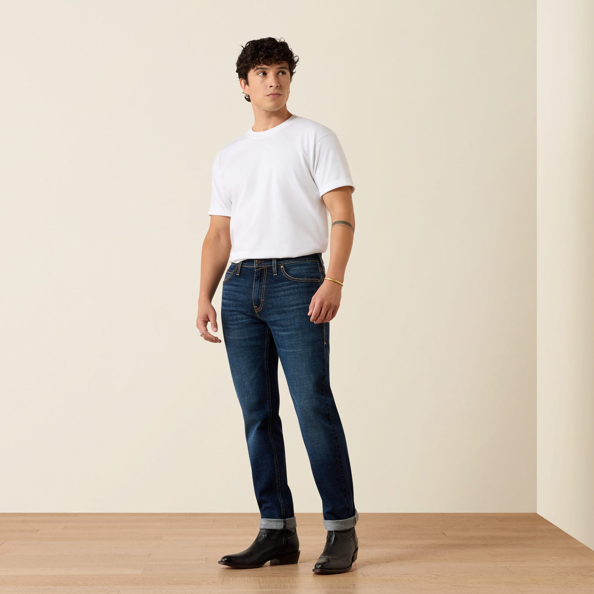 Pantalón vaquero Ariat M8 Slim Taper lavado Kyle para hombre – cuerpo completo