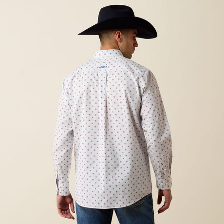 Camisa Ariat Nielsen White Medallion Print - espalda