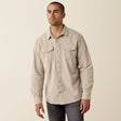 Camisa Ariat Retro Handorf Corduroy Sand - frente