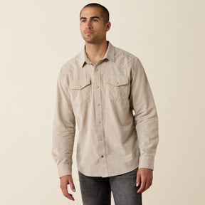 Camisa Ariat Retro Handorf Corduroy Sand - frente