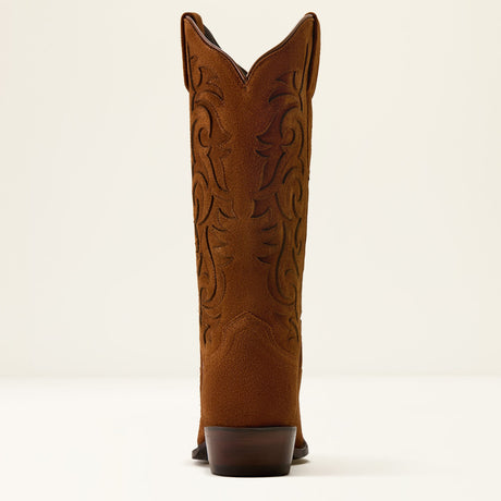 Bota Vaquera Ariat Vallie Gamuza Café - talón