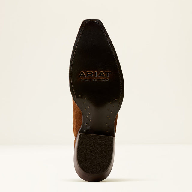 Bota Vaquera Ariat Vallie Gamuza Café - suela