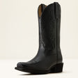 Bota Vaquera Ariat Round Up Negra - tres cuartos