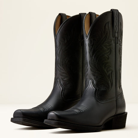 Bota Vaquera Ariat Round Up Negra - par