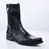 Botin Franco Milano Black Doble Cierre