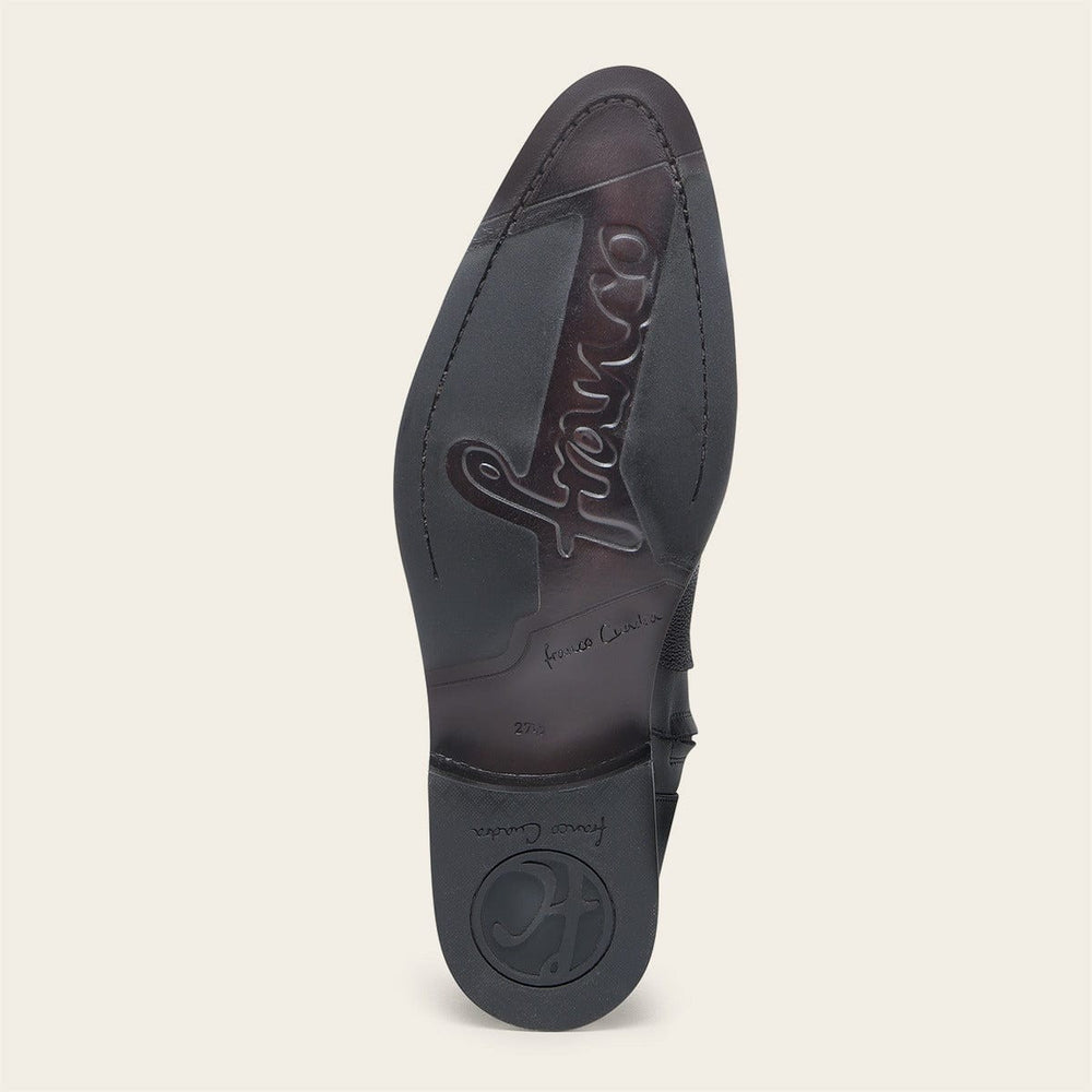 Ff211 Machine Botin Franco Cuadra Raya Negro Para Hombre | FF211 – Botines Charros LLC