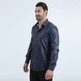 Camisa Platini Foil Fashion Navy