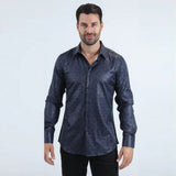 Camisa Platini Foil Fashion Navy