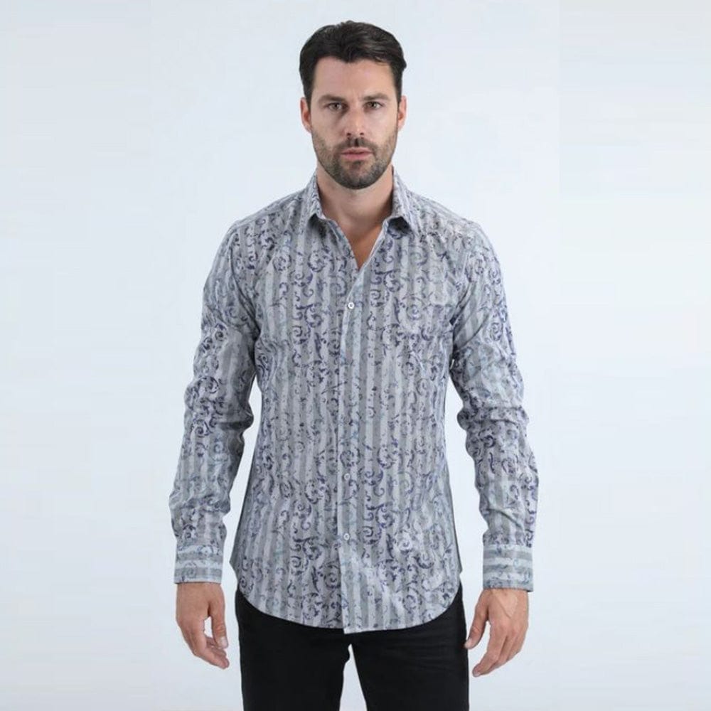 Camisa Platini Foil Fashion Gris